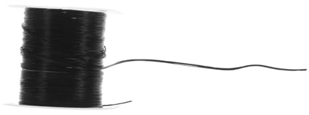 BESTYASH Elastische Kristallschnur 0.8 Mm Für Haarverlängerung Echthaar Fadenschnur Dehnbar Für Natürlichen Halt Hochzeit Party Alltag