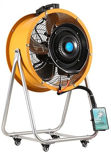 YCYRF Ventilador con Agua Pulverizada, Ventilador Nebulizador Industrial Grande con Ruedas para Uso Comercial, Garaje, Almacén, Taller, Patio(50cm/20in)