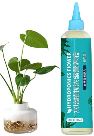 Hydroponic Plant Food 110ml | Liquid Slow-Release Fertilizer & Nutrients For Fruit, Vegetables, Herbs, Flowers, Houseplants – Growth Booster