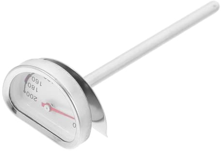 BUGUUYO Termometro per Olio da Frittura con Supporto Stabile Acciaio Inox Sonda di Precisione per Cucina e Cottura Monitoraggio Temperatura per Frittura e Candele Estesa Temperatura