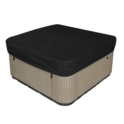 Copertura for vasca idromassaggio, copertura antipolvere impermeabile Oxford Coperture for mobili da giardino for vasca idromassaggio for esterni e interni(Black,218-218-90cm)