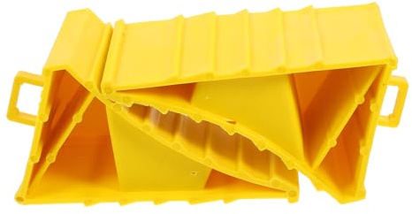 jojofuny Calzos para Ruedas de Abs Diseño de Asa, 2 Piezas, Duraderos y Multifuncionales para Protección de Neumáticos en Autocaravanas y Campers