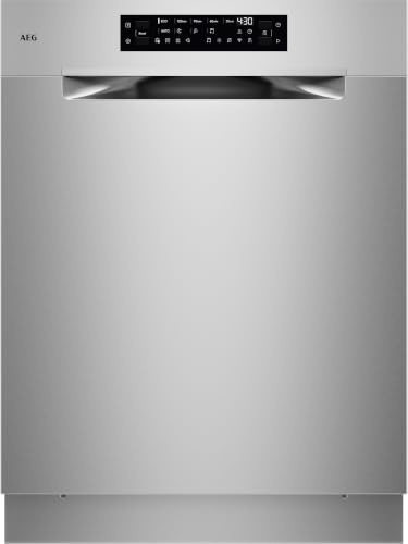 AEG Lavavajillas GU8200A2SGM de 14 cubiertos, clase A, serie 8000, integrado, parcial empotrable, 60 cm, 40 dB, WiFi