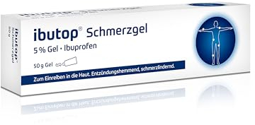 ibutop Schmerzgel 5%, bei Sport- und Alltagsverletzungen wie Prellungen, Verstauchungen oder Zerrungen, mit Ibuprofen, entzündungshemmend, kühlend und abschwellend, 50 g