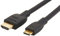 Amazon Basics Cavo da mini HDMI (sorgente) a HDMI (display) ad alta velocità, 1.8 m, Nero ( non compatibile con Micro HDMI 6 x 2,3 mm, Micro USB o USB Tipo-C)