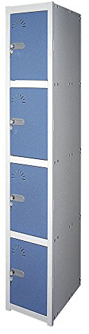 Taquilla metálica 4 Puertas. Módulo de 1 cuerpo. Med. 1800x280x520 mm. Desmontada