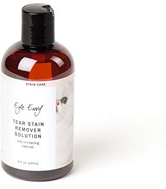 Eye Envy Tear Stain Remover Solution for Cats. Gentle, Natural and Safe. Cleans Tear Stains. Recommended by Breeders, Groomers. Remove Eye Stains from Persians and Exotics. 8 oz. Made in USA