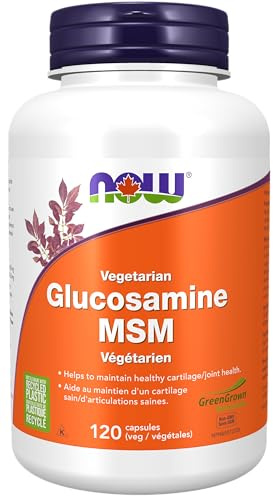NOW Vegetarian Glucosamine & MSM (500/333) 120 Veg Capsules