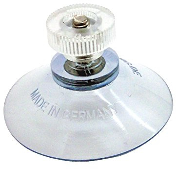 4 x Saugnapf - Säugnäpfe Haftsauger Haken Gewinde Bohrung Lichterkette Schlüsselring Ring Mutter Auto Camping Rändelmutter 30 40mm 40 50 mm Mit Transparent Extra Stark – Made in Germany
