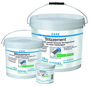 CARE Blitzzement 15 kg Eimer, Abbindezeit ca.3 Minuten