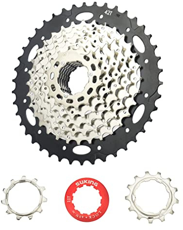 CYSKY 8 Fach Kassette 11-25T/11-28T/11-32T/11-36T/11-40T/11-42T Fahrrad Kassette Kompatibel mit Shimano Sram Sunrace, passend für Mountainbike, Rennrad, MTB