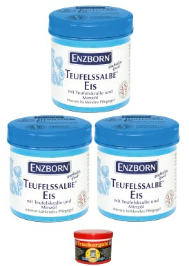 Enzborn Teufelssalbe EIS Bundle im 3er Pack (3x200ml) + Kühl Aktiv Gel