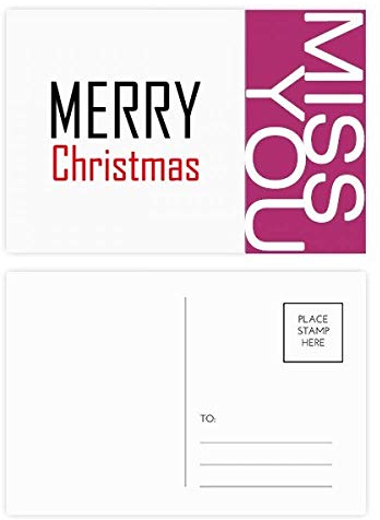Postkarten-Set für Weihnachten, Festival, Feiertage und Miss Postkarten, 20 Stück