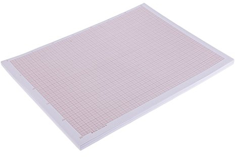 Tubayia 100 Blätter Millimeterpapier Zeichenblock für Geometrie, Wissenschaft, Zeichnen (A3)