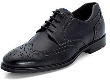 LLOYD Herren Schnürhalbschuhe Marian, Männer Businessschuhe,Derby,lose Einlage,Normalweit,Schnuerung,lace-up,Low-tie,Derby,SCHWARZ,44 EU / 9.5 UK