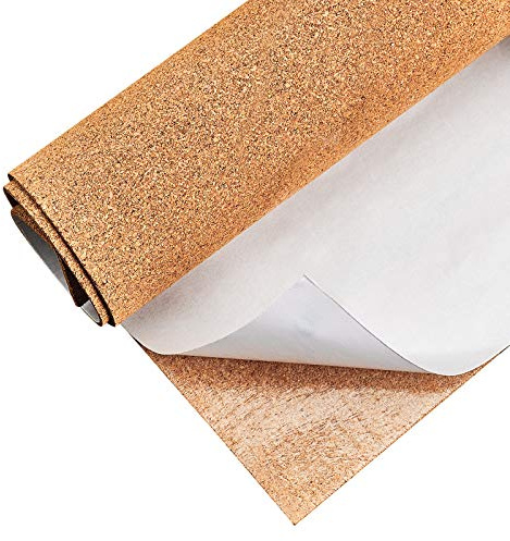 BENECREAT 30x60cm Selbstklebende Korkrechteck Isolierkorkplatten Für Fußböden, Wände, Diy, Stanzen, Bastelprojekte, 2 mm Dick