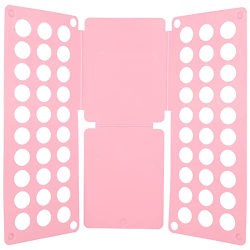 BIZS T-Shirt Pliage Pliage T-Shirt Dossier Vêtements Dossiers De Linge en Plastique Durable Pliants Pliants Planches (Couleur : Rose, Taille : Modèles Adultes)