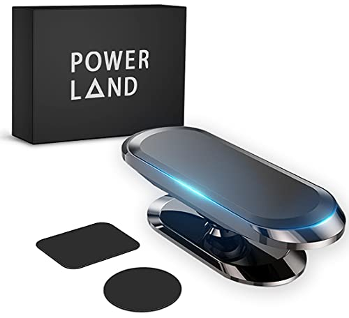 powerland Porta Cellulare Auto Magnetico, Universale Supporto Smartphone per Auto Supporto Telefono Macchina 360 ° di Rotazione per iPhone14/13/12/11, Samsung, Huawei Confezione regalo nera