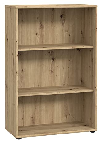 FORTE TEMPRA 2 Regal mit 2 Einlegeböden, Holzwerkstoff, Artisan Eiche Dekor, (B x H x T) 73,7 x 111,1 x 34,8 cm
