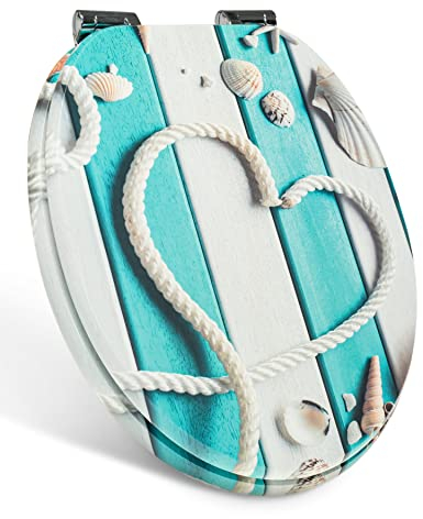 Xonic Design WC-Sitz - Premium Klo-Deckel - Toilettensitz mit Absenkautomatik - hochwertige Klobrille mit Motiv - MDF103