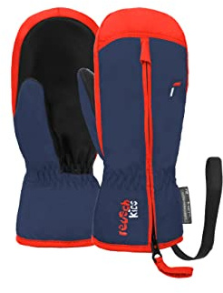 Reusch Winter-Fäustlinge für Babys & Kinder | extra warm & Winddicht | atmungsaktiv, Reißverschluss für einfaches Anziehen, Kinderhandschuhe für Schnee, Alltag & Outdoor, 1-6 Jahre, Ben Mitten