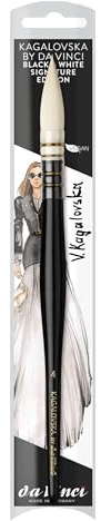 da Vinci, Signature, KAGALOVSKA by DA VINCI VERWASCHPINSEL TRADITIONELL GEBUNDEN, Aquarellmalerei, Synthetikfasern, Künstlerpinsel, Verwaschpinsel, Made in Germany, Set, Größe 4 | Extraweiche, elastische Synthetikfasern mit hoher Farbaufnahme – für Aquarell, Verwaschungen und fließende Farbverläufe.