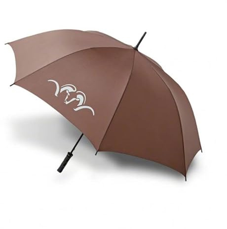 Blaser Regenschirm groß braun für Jäger - Portierschirm 120 cm Durchmesser mit stabilem Fiberglas Gestell