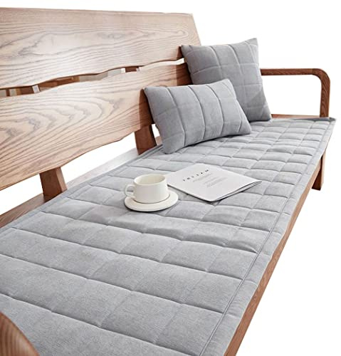 Último Funda Cubre Sofá Chaise Longue Acolchado Antiácaros Sofa Cover Pet Protector,Fundas Sofás 3 Y 2 Plazas Ajustables 1 2 3 4 Plazas Fundas Para Sofás ( Color : Gris claro , Size : Blanket 80x180cm