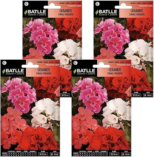 Semillas de geranios varidos de Semillas Batlle PACK (4)