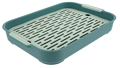 TOGEVAL Kaninchenkäfig Toilette Anti Fall Töpfchen Aus Langlebigem Material Für Kaninchen Meerschweinchen Und Hamster Filterbasis Gegen Geruch Für Wohnzimmer Und Garten Haustierbedarf