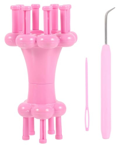 Tofficu Double End Rope Braider Set I Cord Knitter Tool for Wool Compact Portable Knitting Loom for Hollow Rope Weaving Home Store Shop Supermarket Craft Use