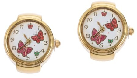 SAFIGLE 2St Ringfinger Uhr geldschrank beemysafe Appel watchs Watches ساعة يد Digitaluhr für Frauen Punk-Ringe betrachten Golddekor Persönlichkeit Ringuhr Fingerschmuck Uhr Metall Golden