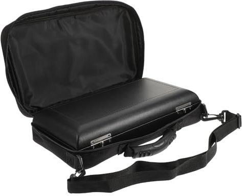 BESTonZON Oboe Aufbewahrungskoffer Satz aus PU Leder und Holz Praktischer Oboenetui Rucksack Schwarz Schutz vor Kratzern und Stürzen für Musiker