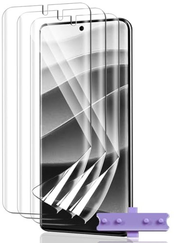 Teenrpov Protector de Pantalla Compatible con Xiaomi Redmi Note 14 Pro Plus 5G (No Cristal Templado) 3 Piezas Película de Hidrogel Flexible HD,Fácil de Instalar,Compatible con Huellas Dactilares