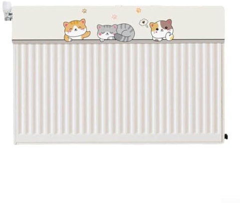 Gdfnmogo Radiator Cover, Modern With Cat Pattern Dust for PROTECTION, Extra Large Radiator Cover Grill Shelf Cabinet Cover, Fabric Decorative Heater Cover(100cm)