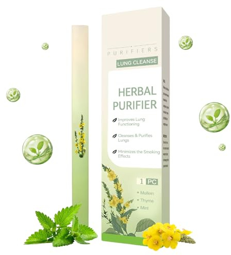 Mullein Aromatherapy inalatore | Penna aromaterapia erbe | Erbe Polic puliti Insalatore con tripli estratti piante | Smokings purificatore polmonare delicato aiuta penna per migliorare respirazione