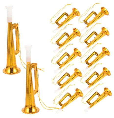 BESPORTBLE 25 Piezas Trompeta de Plástico para Animar Bocina Portátil para Conciertos Eventos Deportivos y Fiestas Accesorio para Animar Multieventos Sonido y Fuerte Fácil de Usar