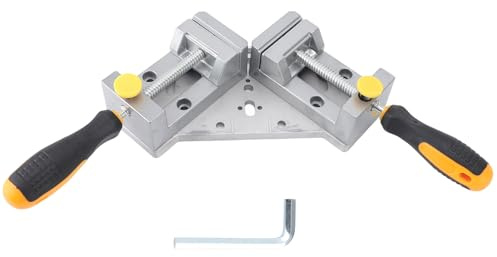 Serre Joint Double Poignée, Pince à Main d Angle 90 Degrés, Alliage d Aluminium, Détachable et Libération Rapide - Outil pour le Travail du Bois, Assemblage et Serrer Menuiserie
