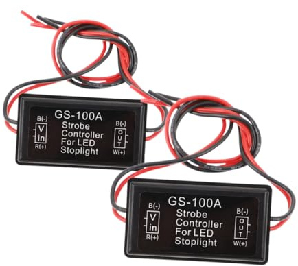 STOBAZA 2pièces Module Clignotant Led Pour Feux Stop Contrôleur Stroboscopique Pour Feux Arrière Module Clignotant Pour Contrôleur Stroboscopique Pour