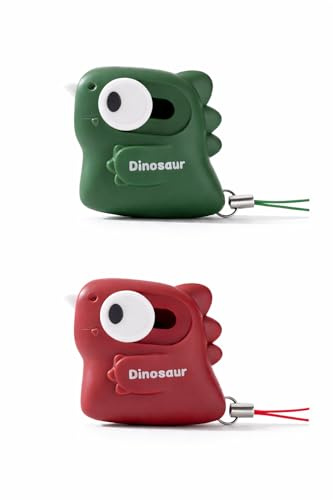 2 Pack Ceramic Box Cutter, Retractable, Mini, Cute, Box Opener, Built-In Magnetic, Small Box Cutter, Safe for Kids, Package Opener with Lanyard for Home, Office (red/green)