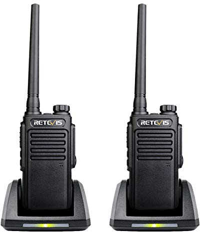 Retevis RT647 wasserdichte Walkie Talkies IP67, Tragbares Funkgerät mit Long Range, Lizenz Freies Radio, Freisprecheinrichtung Walkie Talkie Angeln Kajak Camping (2 Stück, Schwarz)