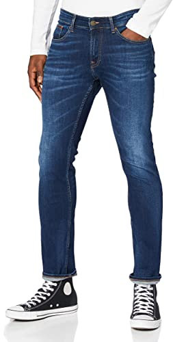 Tommy Jeans Jean Homme Scanton Slim Stretch, Bleu (Aspen Dark Blue Stretch), 34W / 32L