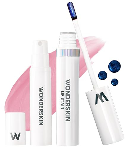 Wonderskin Wonder Blading All Day Lip Stain Peel Off Masque and Reveal Kit - Long Lasting, Waterproof Pink Lip Tint, Transfer Proof Natural Makeup Stain Kit (Beautiful)