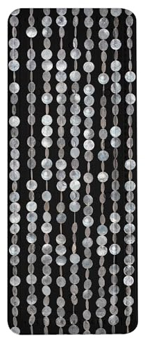Kleine Wolke Wanneneinlage Perla Schwarz 36 x 92 cm | Mit parktischer Aufhängeöse, maschinenwaschbar
