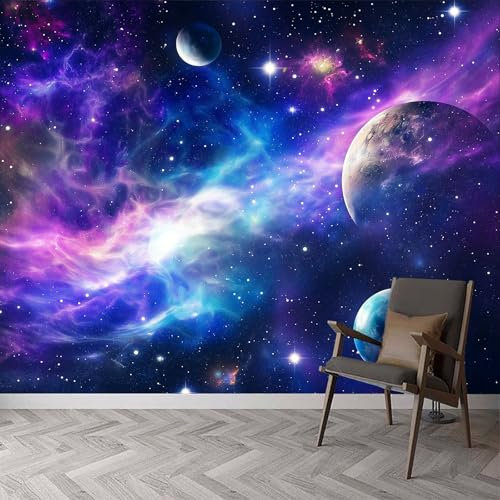 Wandtapete Weltraumkunst Galaxie Universum Fototapete, Traumkunst Tapeten Wandtapete, 400 x 280 cm (B x H) Wanddeko Tapete Design Wand Dekoration Tapete Wohnzimmer Schlafzimmer Büro
