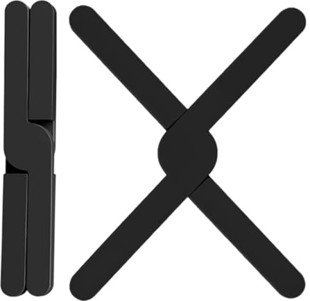 WUSJCOF 2 Piezas Posavasos de Silicona Resistente al Calor, Plegables, Soporte para Ollas Calientes, Protector para Sartenes, Tazones y Superficies, Accesorio de Cocina Práctico