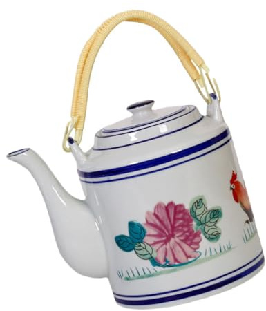 Alipis Bouilloire Vintage Céramique Pot à Eau Style Ferme Rétro Pichet de Restaurant