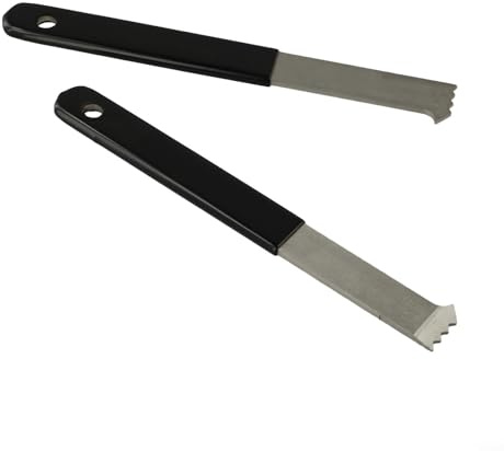 Juego de herramientas de extracción de adoquines de jardín, kit de herramientas de instalación de adoquines de metal, sistema de extracción de bloques de metal con borde microdentado para reemplazo de