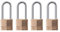 Master Lock llave diferentes candado de latón con 1 – 9/16-inch de ancho cuerpo, 140QLH
