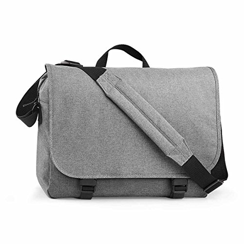 BagBase Unisex BG218GMAR zweifarbiger Digitaler Messenger, graumeliert, Größe M